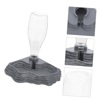 Unique Design Reptile Drinking Fountain Pet Supplies for Tortoises Lizards Auto Water Feeder Reptile Tank Accessory
