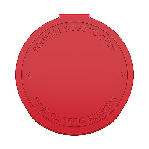 60 Dram CR Plastic Packaging Pop Top Containers - Child Resistant Travel Holder Vial Bottles - 75 qty (Red) - color: Red