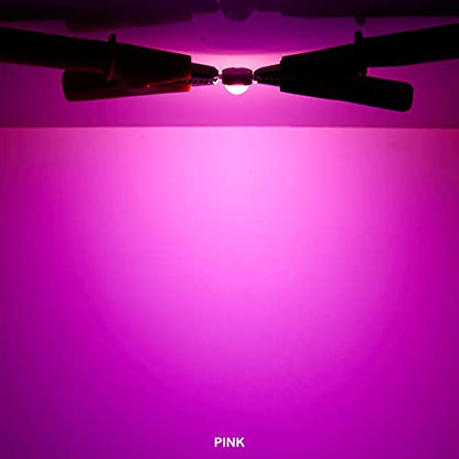 CHANZON 10 pcs High Power Led Chip on Board 3W Pink | (400mA - 500mA / DC 3V - 3.4V / 3 Watt) Super Bright Intensity SMD COB Light Emitter Components Diode Bulb Bead DIY Lighting - color: L) Pink