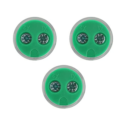 Digital LED Thermometer Display with Indicator Light, 22mm (7/8 inch) Mounting Hole, Energy-Saving Design, Temperature Range -20°C to +199°C Green (3 Pack) - style: Green - Thermometer