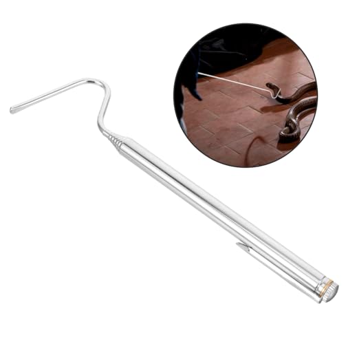 Toddmomy Retractable Snake Catching Hook Tool Reptile Grabber for Safe Handling of Snakes and Reptiles for Feeding and Care Terrariums