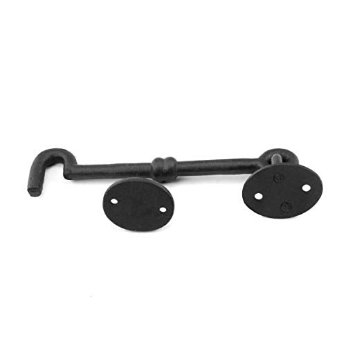 Renovators Supply Manufacturing Wrought Iron Cabin Hook Eye Shed 5.75" Gate Door Latch Catch Holder - size: 5.75-inch