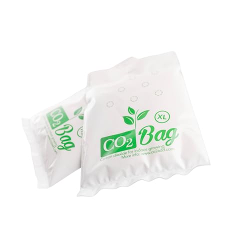 CO2BAG® XL 2-Pack - High-Capacity Natural CO2 Generator for Large Indoor Gardens & Enthusiast Greenhouses | Maximum Growth & Yield | Organic Hydroponic Supplement | Maintenance-Free (XL 2-Pack) - size: XL, 2-Pack
