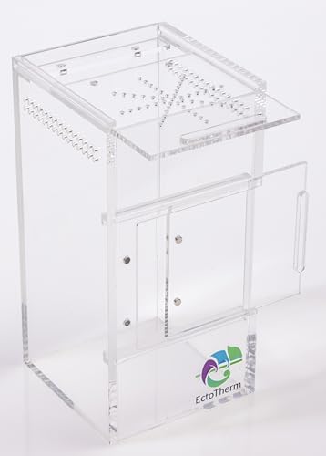 EctoTherm Jumping Spider Enclosure for Spiders, Tarantulas, Praying Mantis - size: Small