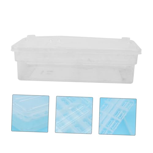 Plastic Reptile Incubation Box Cell Hatching Container for Lizard Eggs Durable Two Design Lightweight Compact for Easy Reptile Breeding Experience