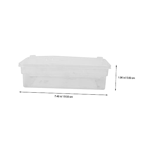 BESPORTBLE 20Grids Reptile Hatching Box Plastic Incubation Tray for Up to Eggs for Breeding Geckos Snakes and Lizards Lightweight and Portable