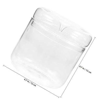 Alasum Micro Landscape Moss Terrarium Glass Container for Office Desktop, 12X12Cm Eco Bottle Planter with Ecosystem for Creative Indoor Plant Decoration