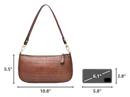 Small Tote Shoulder Bags Purses for Women Retro Classic Crossbody Bags Cute Clutch Purse and Handbag - color: 0-2-coffee