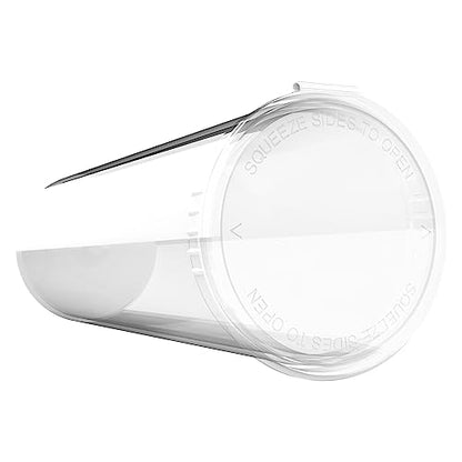 60 Dram CR Plastic Packaging Pop Top Containers - Child Resistant Travel Holder Vial Bottles - 75 qty (Clear) - color: Clear