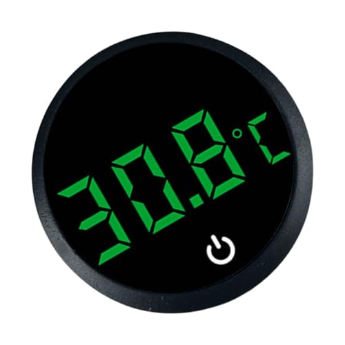 Fishtanks Digital Thermometers LED Display Accurate Temperature Gauge for Reptiles Tanks Wth Stick on Rechargeable Design LED Display Thermometers - color: Black Celsius