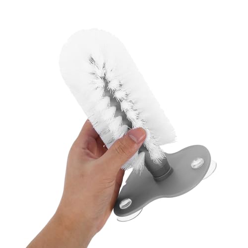 FOMIYES 2pcs Turtle Shell Scrub Brush with Suction Cup for Aquarium Tank Detachable Brush Head Removes Stubborn Dirt Abs Material for Reptile Tank Accessories