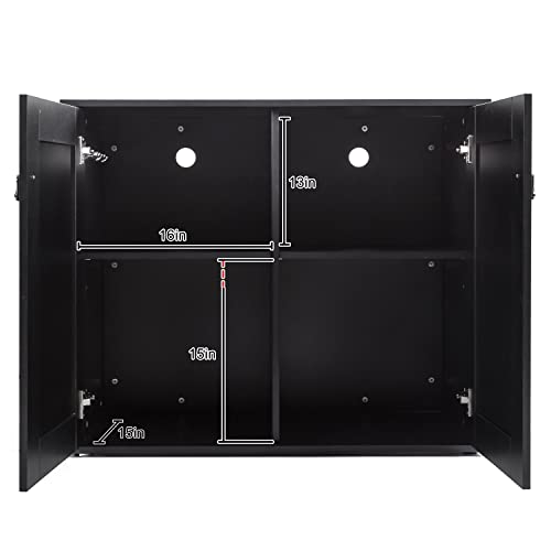 REPTI ZOO Reptile Terrarium Cabinet, Reptile and Amphibian Terrarium Stand 36" W x 18" D x 30" H