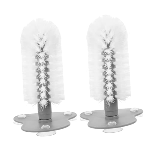 Abaodam Turtle Back Scratcher Brush with Suction Cup for Shell Cleaning and Health Maintenance, 2pcs Sturdy Water Turtle Scrubber for Aquatic Tank Use