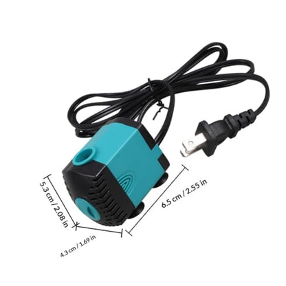 Toddmomy Silent Mini Submersible Aquarium Fountain Pump Waterfall Pump for Fish Tank Terrarium Hydroponics Quiet Side Suction Design for Indoor and Outdoor Use
