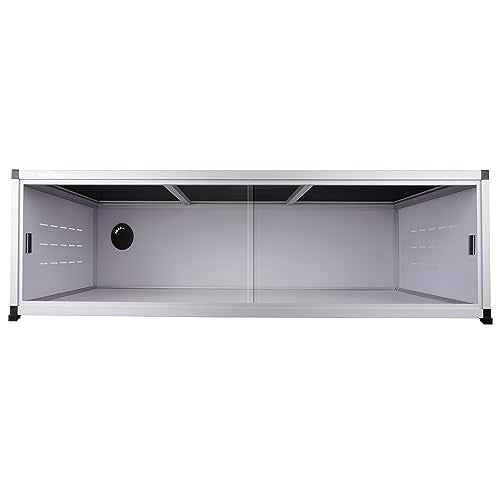 Versatile PVC Reptile Cabinet with Acrylic/PVC Door Options - Large Reptile Terrarium 48 * 24 * 12 inch Ideal for Snake Cage or Multi-Functional Enclosure (12-Inches Height)