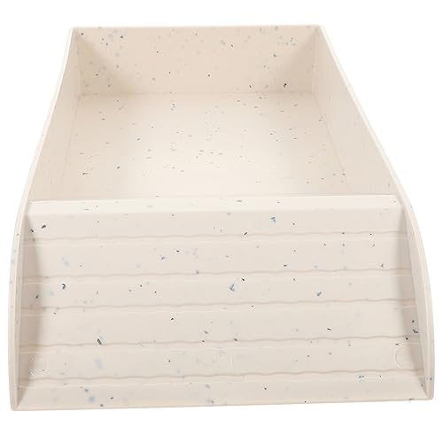 Kisangel Turtle Basking Platform Small Granite Reptile Food Water Feeding Dish for Tortoise and Frog Tanks Lightweight Plastic Design Convenient Climbing Accessory