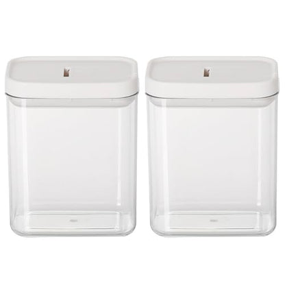 2PCS Airtight Food Storage Containers Set with Lids PP Free Plastic Dry Food Canisters for Kitchen Pantry Organization and Storage (800ml/28.16oz) - size: 4.57"Lx2.99"Wx5.91"H(800ml/28.16oz)