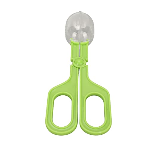 JTLB Reptile Feeding Clamp with Ventilated Poop Scoop Tool for Feeding and Cleaning, Suited for Tortoise, Lizard, Frog, Spider (Green) - color: Green