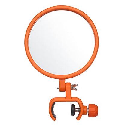 Inspection Mirror for Extension Poles | SEE MORE FROM THE GROUND • DESIGNED FOR EXTENSION POLES • LARGE ADJUSTABLE VIEWING MIRROR • INSPECT-DISCOVER-MONITOR-VERIFY