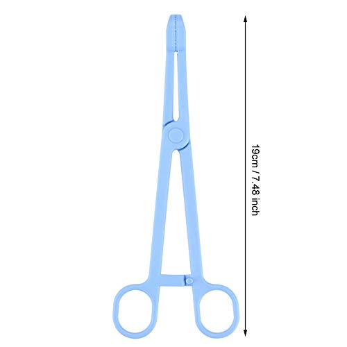 SUNGOOYUE Reptile Feeding Tongs Large Plastic Feeding Tweezers 19cm Round Tip Anti Slip Handle Hand Tool for Lizards Turtles and Other Reptiles