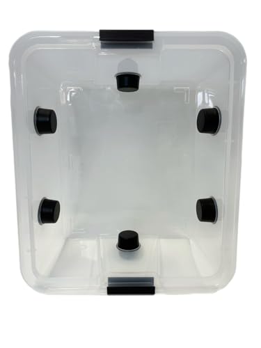 Grower's Select Mushroom Monotub Fruiting Chamber with Filter Disks and Liner - size: 48 Quart