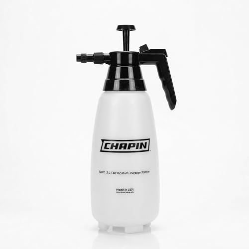 Chapin 68oz Pump Sprayer, Anti-Clog for Easy Application | Thumb-trigger lock and ergonomic grip; reduces hand fatigue during lawn, garden and household spraying tasks - size: 68 ounces