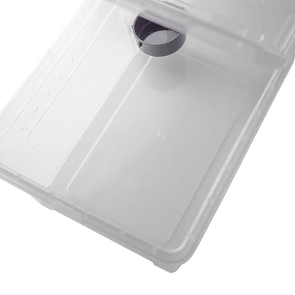 OMEM Portable Reptile Terrarium Habitat for Mini Pet Houses Breathable Holes Stackable Container (L) - size: 1PCS-Clear-L