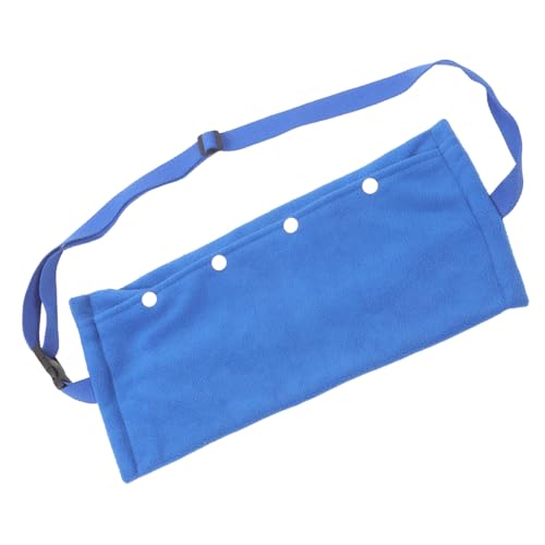 Bearded Dragon Carrier Adjustable Reptile Travel Sling Bag Blue | Soft Flannelette, Lightweight Build, Safe Transport, Shopping Trips, Outdoor Scenery, Lizard Use