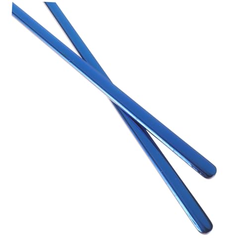 BESPORTBLE 2pcs Reptile Feeding Spoon Long Handle Lizard Food Scoop Tool Ergonomic Design for Solid and Liquid Pet Food Safe Material Comfortable to Use - color: Blue