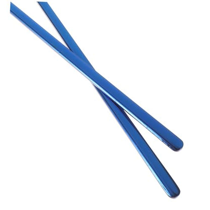 BESPORTBLE 2pcs Reptile Feeding Spoon Long Handle Lizard Food Scoop Tool Ergonomic Design for Solid and Liquid Pet Food Safe Material Comfortable to Use - color: Blue