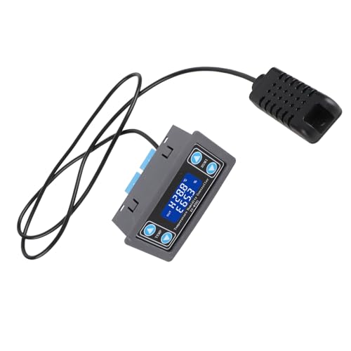 AYNEFY Digital LCD Temperature Humidity Controller Thermostat Hygrometer with High Accuracy Sensor for Incubation Greenhouse Breeding
