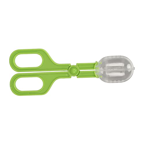 JTLB Reptile Feeding Clamp with Ventilated Poop Scoop Tool for Feeding and Cleaning, Suited for Tortoise, Lizard, Frog, Spider (Green) - color: Green