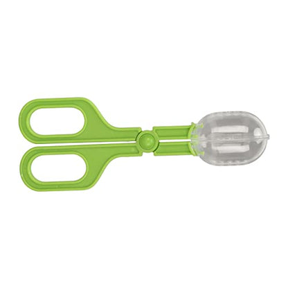 JTLB Reptile Feeding Clamp with Ventilated Poop Scoop Tool for Feeding and Cleaning, Suited for Tortoise, Lizard, Frog, Spider (Green) - color: Green
