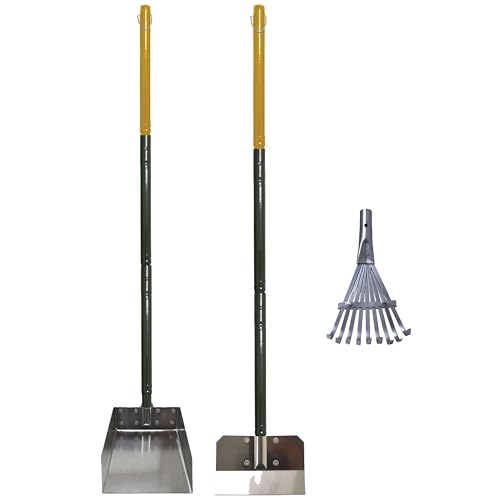 Four Paws Wee-Wee Pooper Scoopers for Dogs l Outdoor Rake l Spade & Pan l Pooper Scooper Set,Black - size: Small, 7" x 7" x 38", style: Rake, Spade & Pan