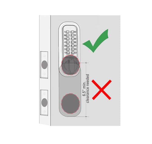 JOUNJIP Mechanical Deadbolt Lock - Keyless Entry Door Lock - Code NOT Required When Locking – 100% Mechanical with Flat Spindle, Thumb Turn Door Knob - Matte Black [Upgraded 2025] - color: Matte Black