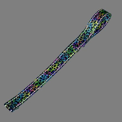 Country Brook Design - Electric Leopard Winch Hook Pull Strap with Reflective Polyester - color: Electric Leopard