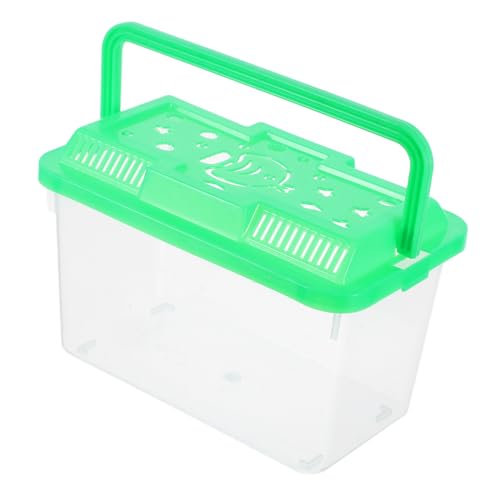 Portable Handheld Fish Tank Carrier for Travel Mini Aquarium for Turtles and Reptiles Clear Container Stylish Design for Fish and Hamsters Easy to Clean and Maintain