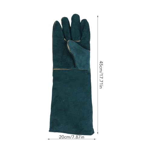 Diydeg Animal Handling Gloves, Multipurpose Bite Proof Pet Glove with PU Leather Lining, Puncture & Scratch Trapping Gloves for Grabbing Reptile, Grooming, Trips to Vet.
