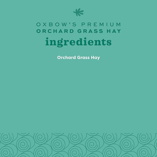 Oxbow Orchard Grass Hay, Rabbit & Guinea Pig Hay, High Fiber for Digestive Health, Grown in the USA, Veterinarian Recommended Small Pet Supplies, for Rabbits, Guinea Pigs, & Chinchillas, 15 oz. | Hand-Sorted, De-Dusted, Oxbow Orchard Grass Hay, Bunny Hay