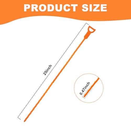 Drain Snake Clog Remover - 6 Pack 20 Inch Flexible Hair Tool | Drain clog remover, also known as drain snake. Non-chemical, fume-free, pipe-safe drain cleaner for sink, shower, tub& toilet - style: Drain Snake 6pcs