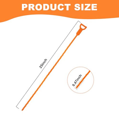 Drain Snake Clog Remover - 6 Pack 20 Inch Flexible Hair Tool | Drain clog remover, also known as drain snake. Non-chemical, fume-free, pipe-safe drain cleaner for sink, shower, tub& toilet - style: Drain Snake 6pcs