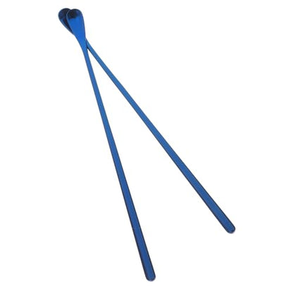 Mipcase 2pcs Reptile Food Feeding Spoon Long Handle for Small Animals Pet Food Scoop Gecko Lizard Feeding Tool - color: Blue