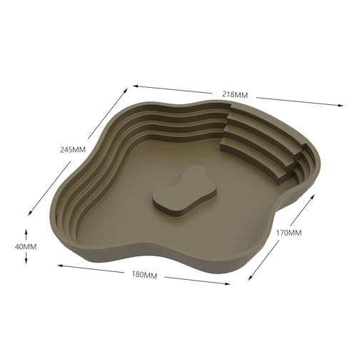 Reptile Bathing Pool Tortoise Water Dish Lizards Habitat Turtle Bath for Gecko Tortoise, L Green - color: L Green