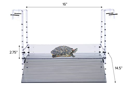 LaBrinx Designs Extra Large Wide Hanging Turtle Ramp - Aquatic Reptile Basking Platform - size: X-Large