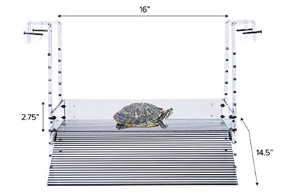 LaBrinx Designs Extra Large Wide Hanging Turtle Ramp - Aquatic Reptile Basking Platform - size: X-Large