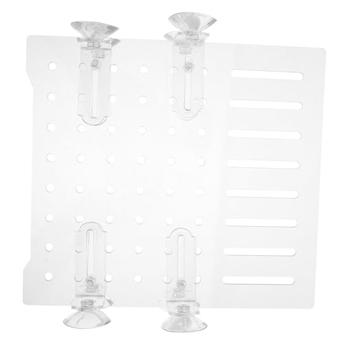 Clear Acrylic Fish Tank Divider Adjustable Aquarium Isolation Board with Micro Holes Easy to Clean Separator for Various Tank High and Fish Separation