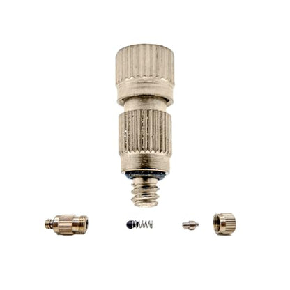 20 Pcs Stainless Steel Misting Nozzles, 3/16" Thread 10/24 UNC | for Outdoor Cooling Misting System, High Pressure Anti Drip Cleanable, 0.3mm and 0.5mm Orifice