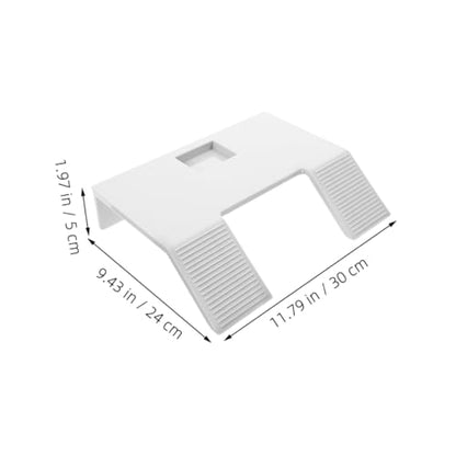 TOYANDONA 2pcs Turtle Basking Area Aquarium Accessories Sturdy Rocks for Tank Habitat Suction Cup - color: White