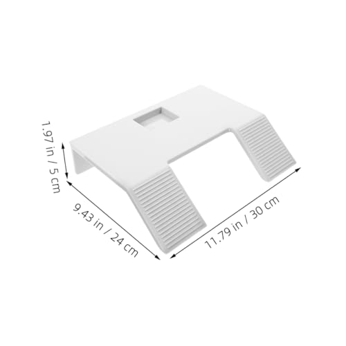 TOYANDONA 2pcs Turtle Basking Area Aquarium Accessories Sturdy Rocks for Tank Habitat Suction Cup - color: White