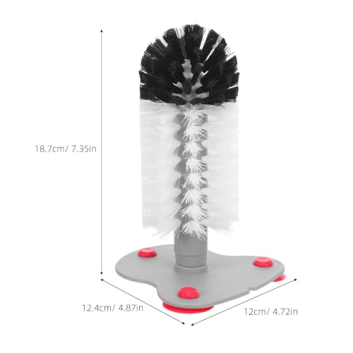 VILLCASE 2pcs Turtle Cleaning Brush with Suction Cup for Aquarium and Terrarium, Abs Material Deep Cleaning Scrubber Safe for Sizes of Turtles and Tortoises